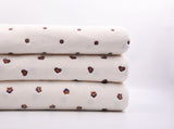 Embroidered Plush Sherpa Fleece Fabric -8055