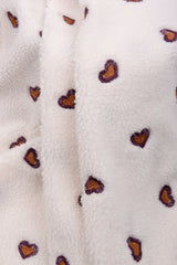 Embroidered Plush Sherpa Fleece Fabric -8055