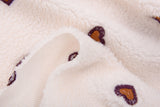 Embroidered Plush Sherpa Fleece Fabric -8055