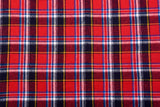 100% Cotton Brushed Yarn Dyed Plaid Prewashed Fabric Combed And Mercerised