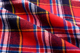 100% Cotton Brushed Yarn Dyed Plaid Prewashed Fabric Combed And Mercerised