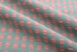 Premium Medium Seersucker Gingham Check Fabric – 8152