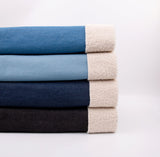 19.oz Denim Teddy Sherpa Bonded Double Faced Fabric