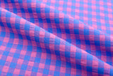 Premium Medium Seersucker Gingham Check Fabric – 8152