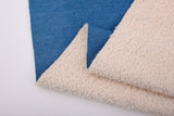 19.oz Denim Teddy Sherpa Bonded Double Faced Fabric