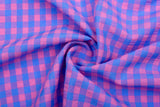 Premium Medium Seersucker Gingham Check Fabric – 8152