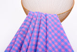 Premium Medium Seersucker Gingham Check Fabric – 8152