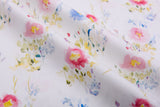 100% Cotton Loom Line+ Watercolor Floral Print Fabric – 1400