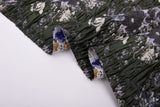 Silk Blend Floral Imperial Cloqué Textured Reversible Jacquard Couture Fabric