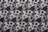100% Cotton Loom Line Line Art Floral Print Fabric – 8342