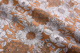 100% Cotton Loom Line Line Art Floral Print Fabric – 8342