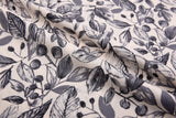 100% Cotton Loom Line Woodland Leaf & Berry Print Fabric - 8344
