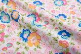 100% Cotton Loom Line Watercolor Meadow Print Fabric - 8357