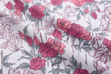100% Cotton Loom Line Tonal Botanical Toile Print Fabric - 8398