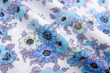 100% Cotton Loom Line Poppy-Flowered Anemone Pattern Print Fabric - 8380