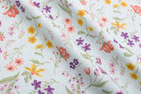 100% Cotton Loom Line Poppy Flowered Anemone Botanical Fabric  - 8389