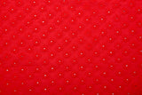 Dyed 100 % Cotton Lawn Daisy Dots Eyelet Embroidery Fabric