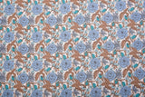 100% Cotton Loom Line Artisanal Garden Tapestry Print Fabric –8316