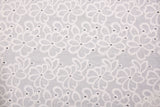 Dyed 100 % Cotton Lawn Whispering Petals Eyelet Embroidery Fabric