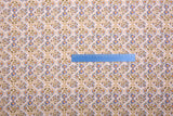 100% Cotton Loom Line Geometric Flora Mosaic Print Fabric – 8392