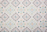 100% Cotton Loom Line Medallion Patchwork Pattern Print Fabric – 8364