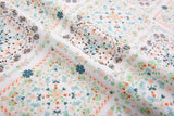100% Cotton Loom Line Medallion Patchwork Pattern Print Fabric – 8364