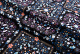 100% Cotton Loom Line Medallion Patchwork Pattern Print Fabric – 8364
