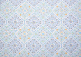 100% Cotton Loom Line Medallion Patchwork Pattern Print Fabric – 8364