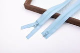 #5 Resin Zipper - 24" (60 cm) – Single Puller Open End, 30" (75 cm) – Dual Puller Two-Way Separating, 36" (90 cm) – Dual Puller Two-Way Separating