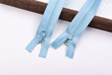 #5 Resin Zipper - 24" (60 cm) – Single Puller Open End, 30" (75 cm) – Dual Puller Two-Way Separating, 36" (90 cm) – Dual Puller Two-Way Separating