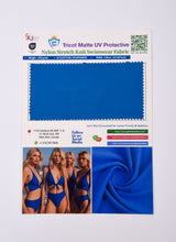 Traje de baño de nailon con protección UV mate de tricot / Tejido elástico deportivo