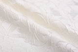 Luxury Bridal Brocade Jacquard Fabric – Structured Matte Wedding Dress & Couture Fabric - 8137
