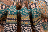 Linen Bamboo Digital Print Fabric – Safari Soul Multi-Stripe Collection  - 7984