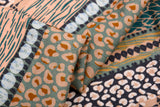 Linen Bamboo Digital Print Fabric – Safari Soul Multi-Stripe Collection  - 7984