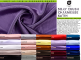 Silky Crush Charmeuse Satin Stretch Fabric - 7836