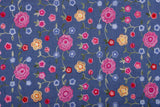 Tissu brodé en denim chambray pour serviette