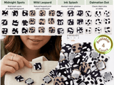 Animal Print Fabric Shank Buttons -10 - G.k Fashion Fabrics