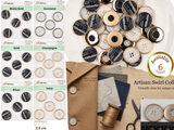Artisan Swirl Resin Buttons- 28 - G.k Fashion Fabrics