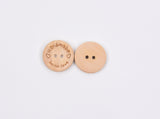 Bamboo Handmade Engraved Buttons – “Handmade with Love” - 23 - G.k Fashion Fabrics