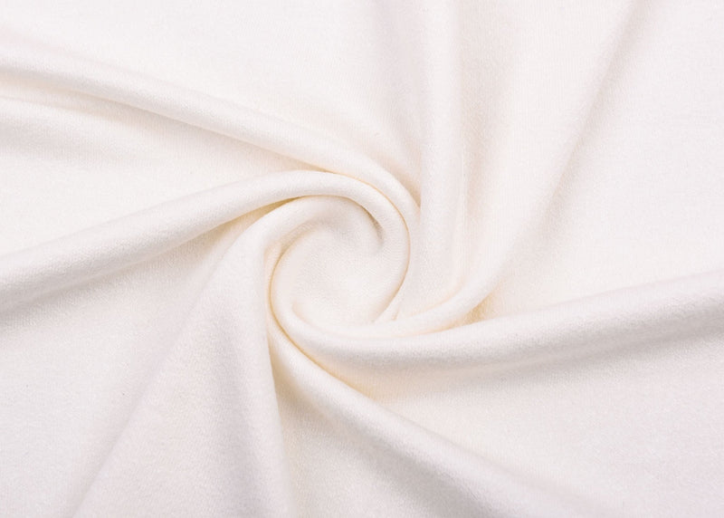 Bamboo Lycra Knit Crepe Jersey Fabric - G.k Fashion Fabrics Ecru / Price per Half Yard