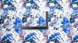 Bamboo Viscose Blend Stretch Woven Fabric – Blurred Floral Print - 7068/4735 - G.k Fashion Fabrics