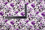 Bamboo Viscose Blend Stretch Woven Fabric – Blurred Watercolour Floral Print- 7068/8977 - G.k Fashion Fabrics