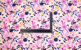 Bamboo Viscose Blend Stretch Woven Fabric – Mixed Botanical Sprigs Print - 7068/0265 - G.k Fashion Fabrics