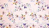 Bamboo Viscose Blend Stretch Woven Fabric – Watercolour Chintz Floral Print- 7068/0196 - G.k Fashion Fabrics