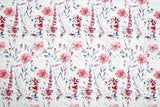 Bamboo Viscose Blend Stretch Woven Fabric – Watercolour Eucalyptus Print 7068/1444 - G.k Fashion Fabrics
