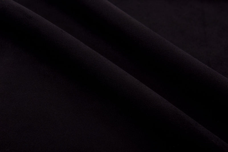 Black Melton Double Sided Brush Fabric, Black woolen Fabric, Wool Blended Material, Coat making Fabric, Fall Winter Textiles - G.k Fashion Fabrics