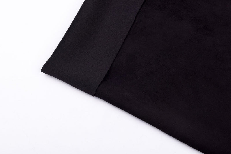 Black Melton Double Sided Brush Fabric, Black woolen Fabric, Wool Blended Material, Coat making Fabric, Fall Winter Textiles - G.k Fashion Fabrics