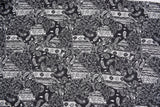 Black/White Paisley Chiffon Georgette Digital Print Fabric - #202 - G.k Fashion Fabrics