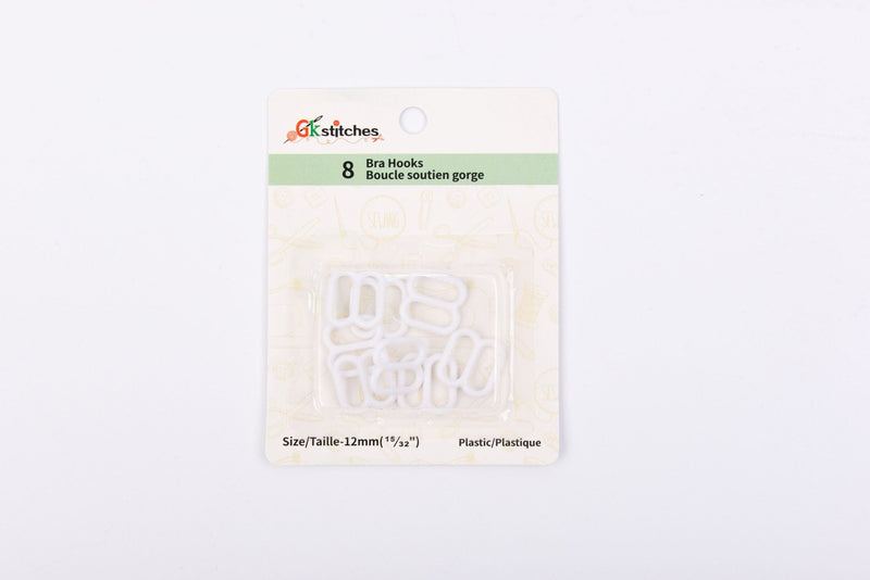 Bra Hooks - squares - 12mm - G.k Fashion Fabrics