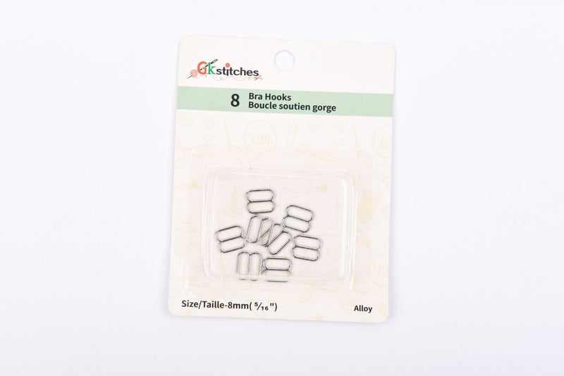 Bra Hooks - Squares - 8mm - G.k Fashion Fabrics